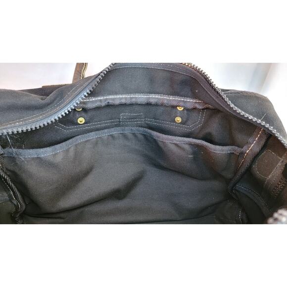 Duluth Pack Large Sportsman Duffel Black Canvas & Leather KODAK Weekend Bag - Picture 10 of 16